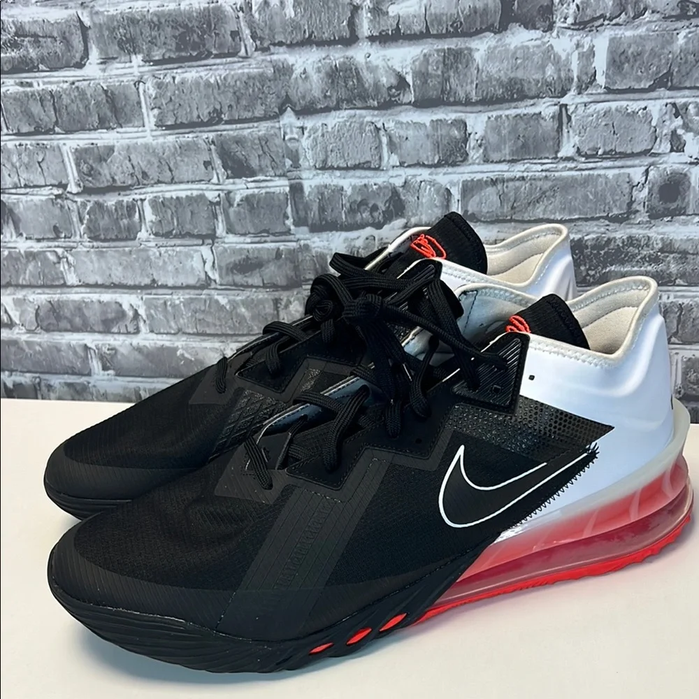 Nike LeBron XVIII 18 Low Heart of Lion Black‎ White Crimson